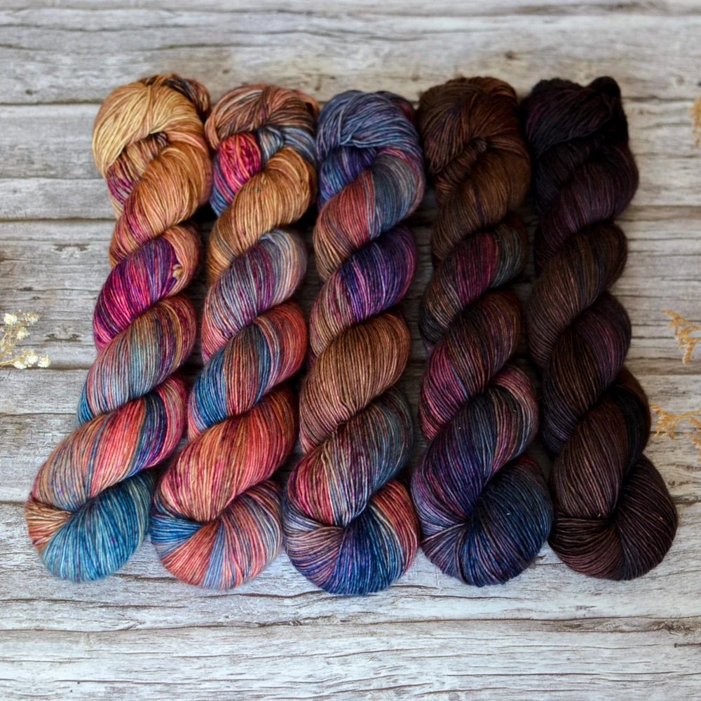 Fade set - AUTUMN REVERIE - merino singles