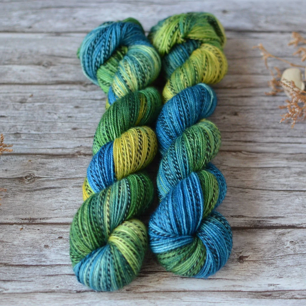 Zebra Sock - Peacock Feather