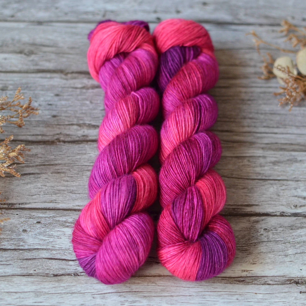 Merino singles - Fuchsia Bloom