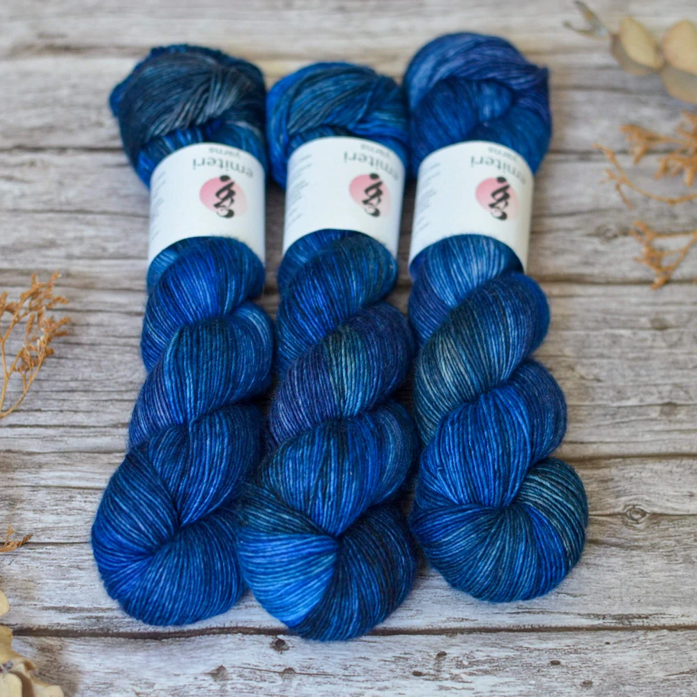 Merino singles - Saphire Ink