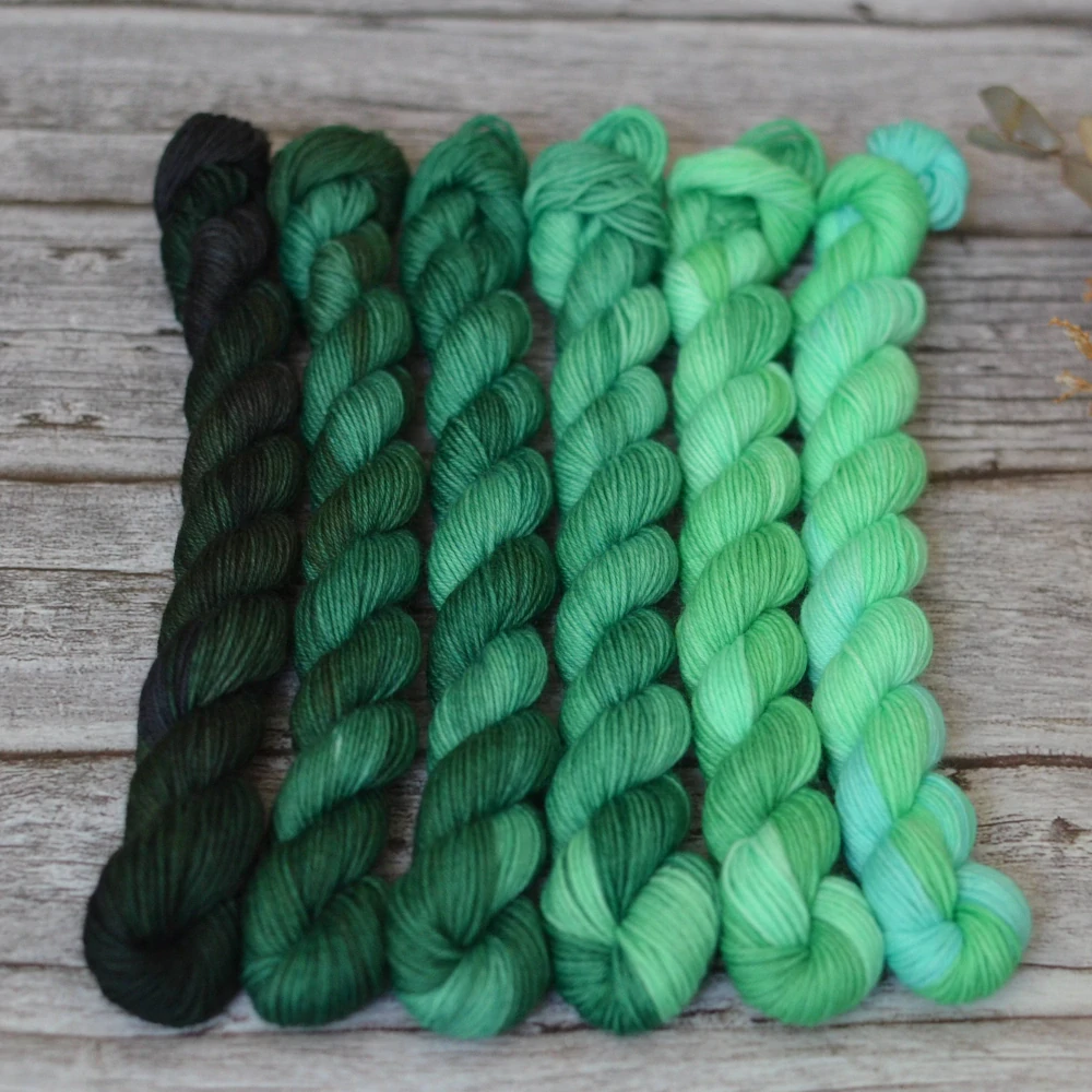 Fade set - Vibrant City - zelená - platinum sock minis