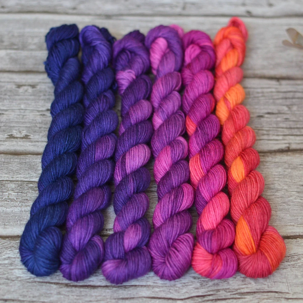 Fade set - Vibrant City - fialová - platinum sock minis
