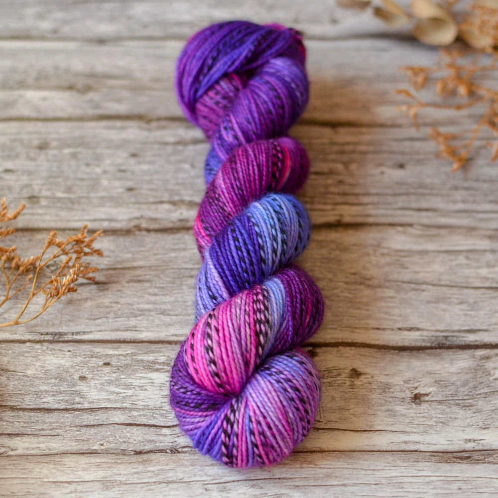Zebra Sock DK - Electric Orchid