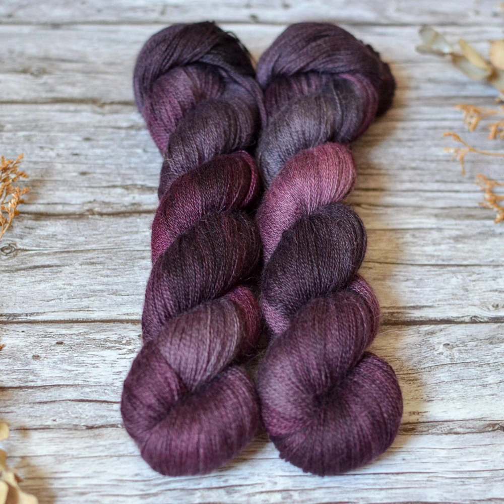 Misty Alpaca Lace - Black Dahlia