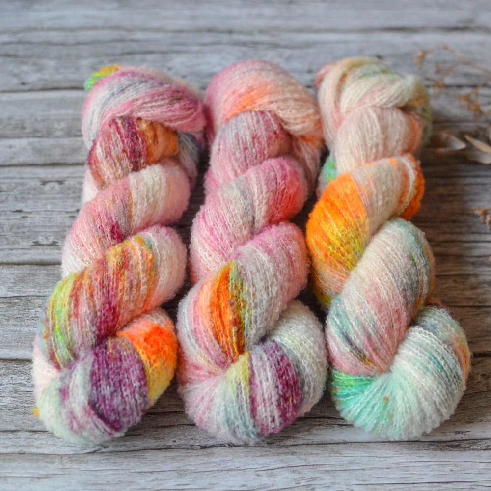 Merino fine bouclé - Summer Sorbet