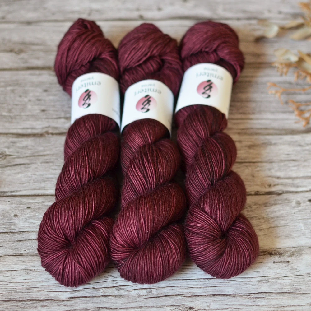 Merino Singles - Dark Bordeaux