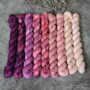 Fade set - Pink Devotion - merino singles minis