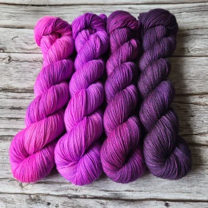 Fade set - Purple Rain - Platinum sock