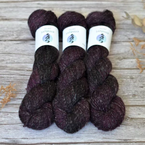 Merino Linen singles - Aubergine