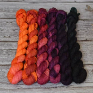 Fade set - Vibrant City - červená - platinum sock minis