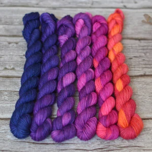 Fade set - Vibrant City - fialová - platinum sock minis