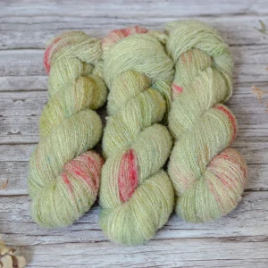 Merino fine bouclé - Pistachio Bloom