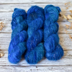 Mermaid Suri Silk - Saphire Ink