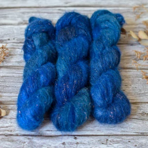 Mermaid Suri Silk - Saphire Ink