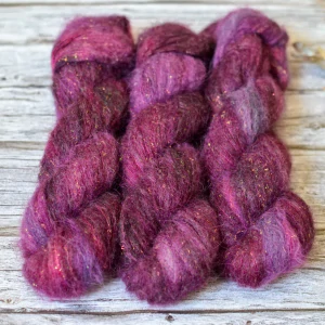 Mermaid Suri Silk - Garnet Bloom