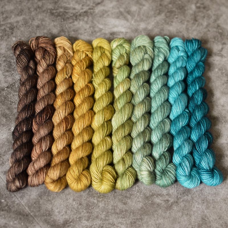 Fade set - Gaia Mother Earth - merino singles minis