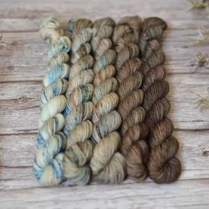 Fade set - River Song - merino fingering minis