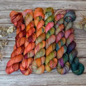 Fade set - Gardens of Babylon - merino fingering 50 g