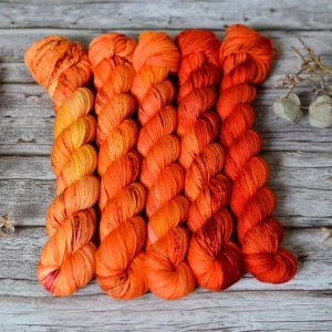 Fade set - Blood Orange - merino fingering 50 g