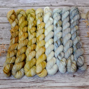 Fade set - Bronze and Silver - merino singles minis