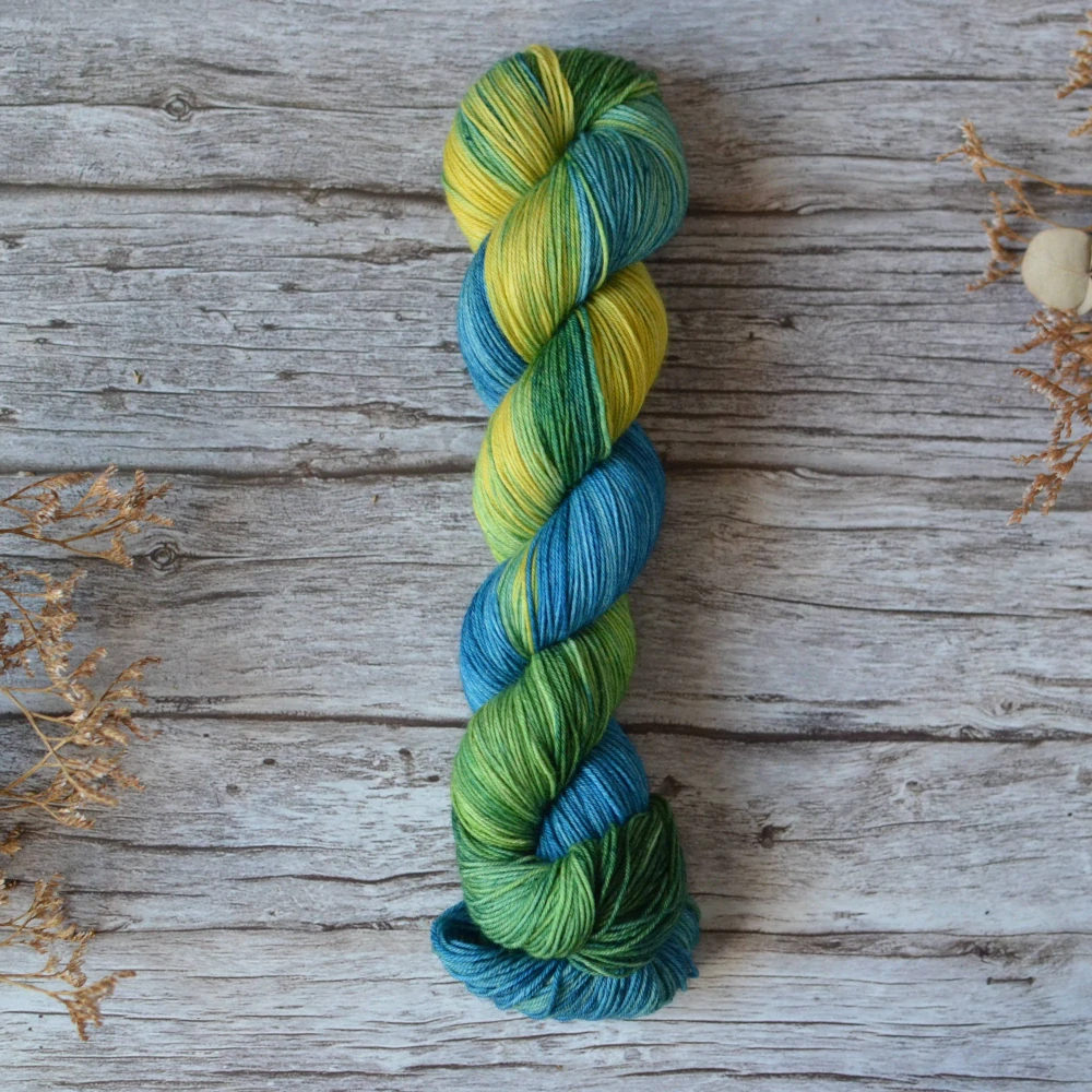 Platinum Sock - Peacock Feather
