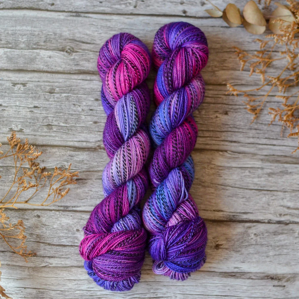 Zebra Sock - Electric Orchid
