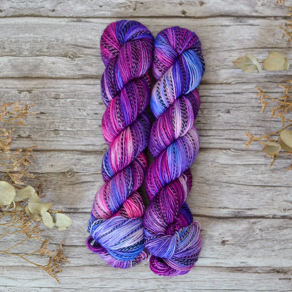 Zebra Sock - Electric Orchid