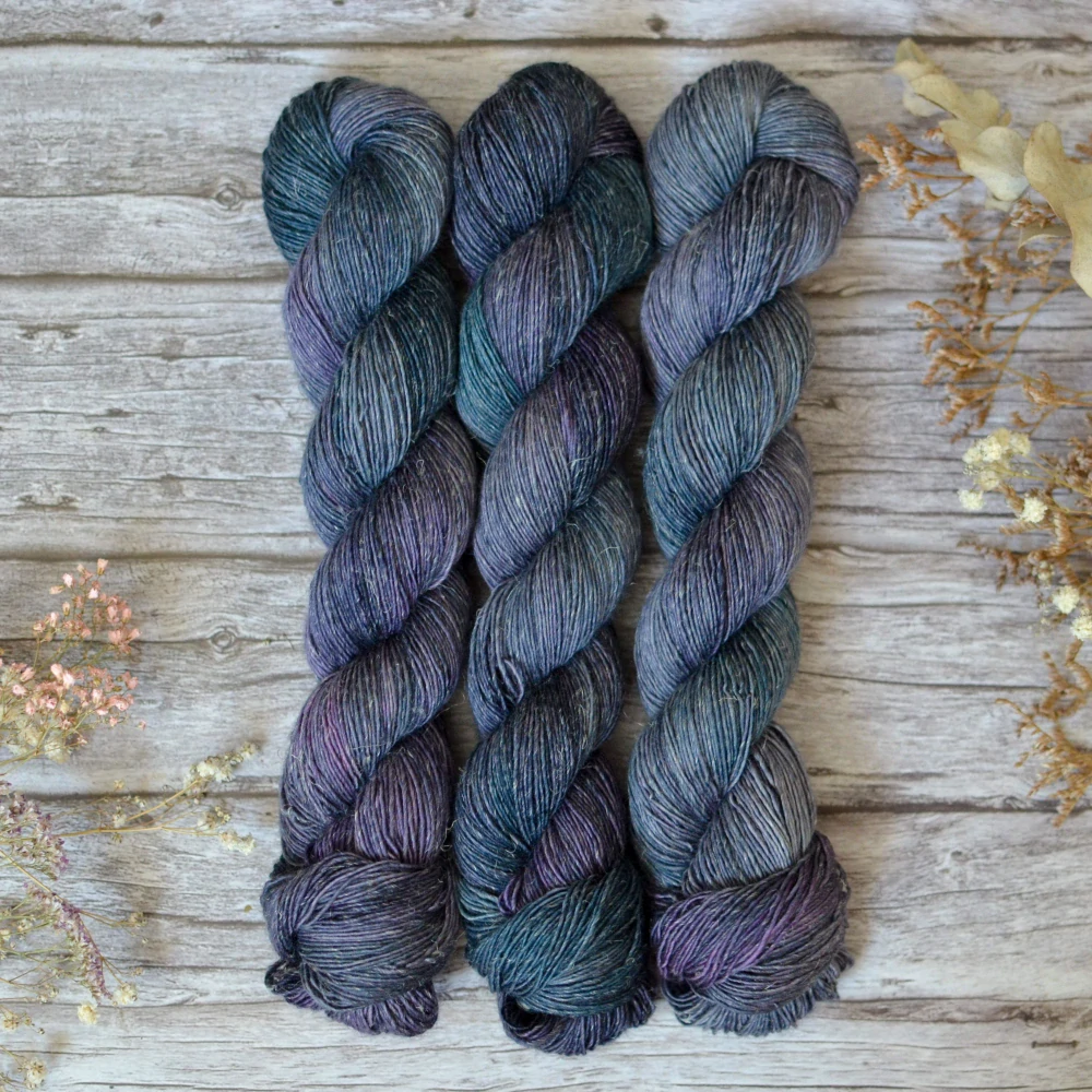 Merino Linen singles - Stormcloud