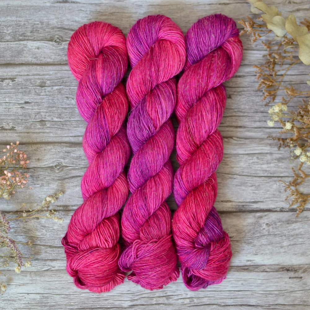 Merino Linen singles - Dragon Fruit
