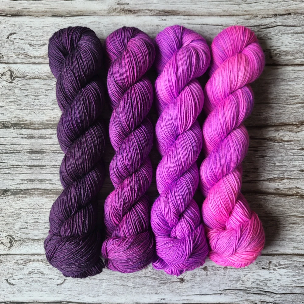 Fade set - Purple Rain - Platinum sock