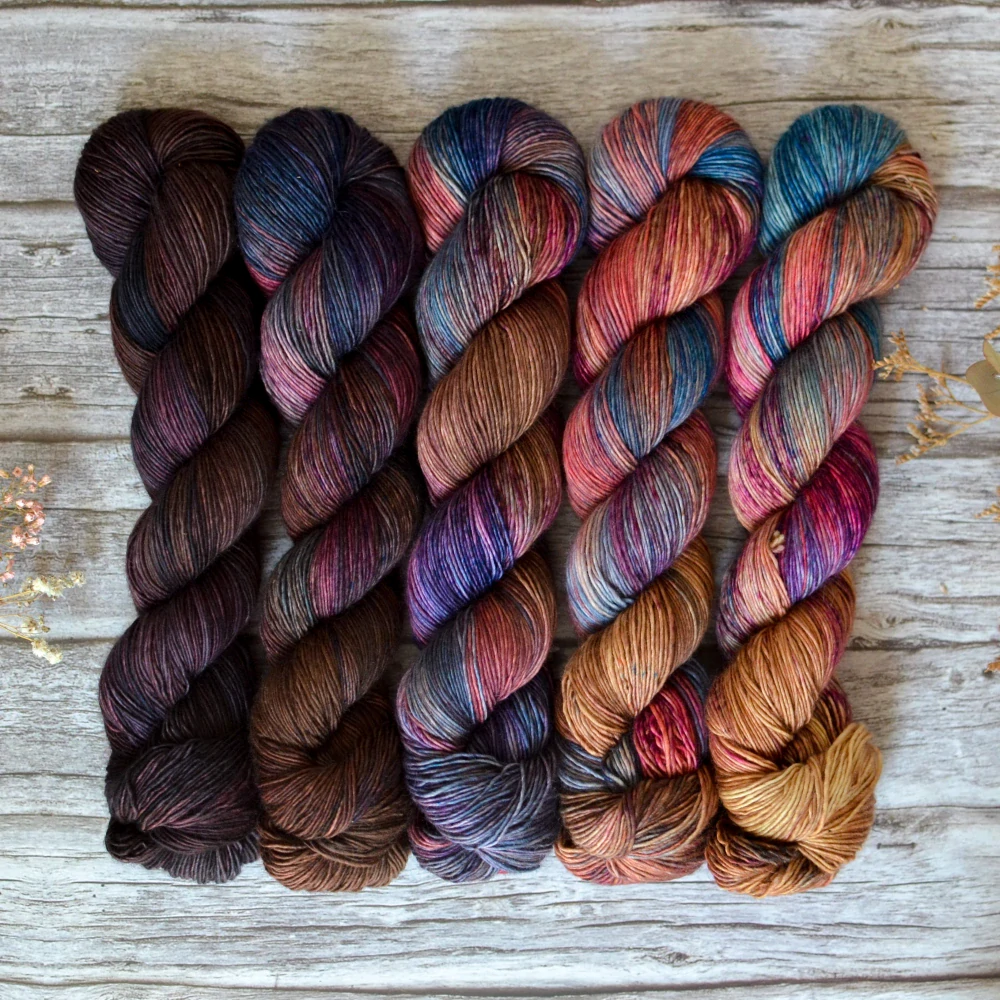 Fade set - AUTUMN REVERIE - merino singles
