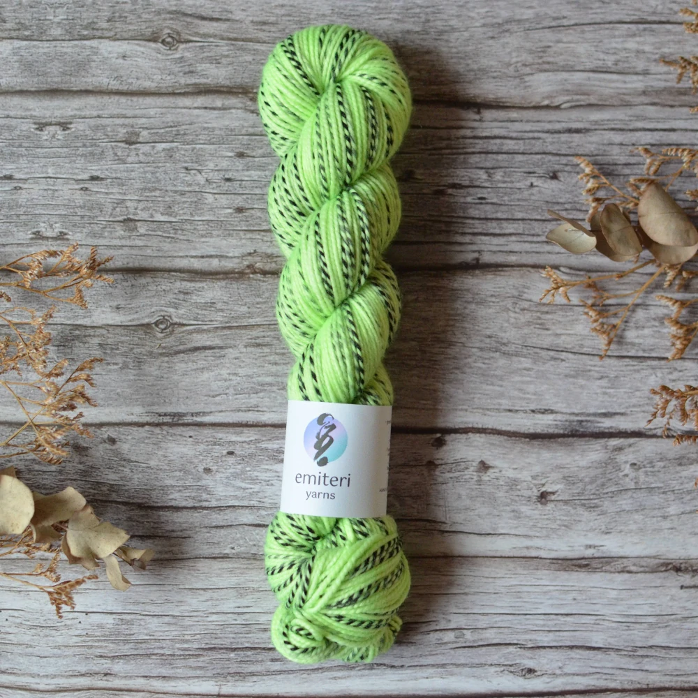 Zebra Sock DK - Neon Meadow