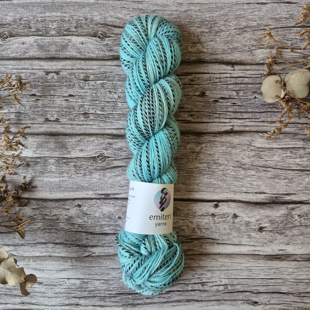 Zebra Sock - Azure Sky