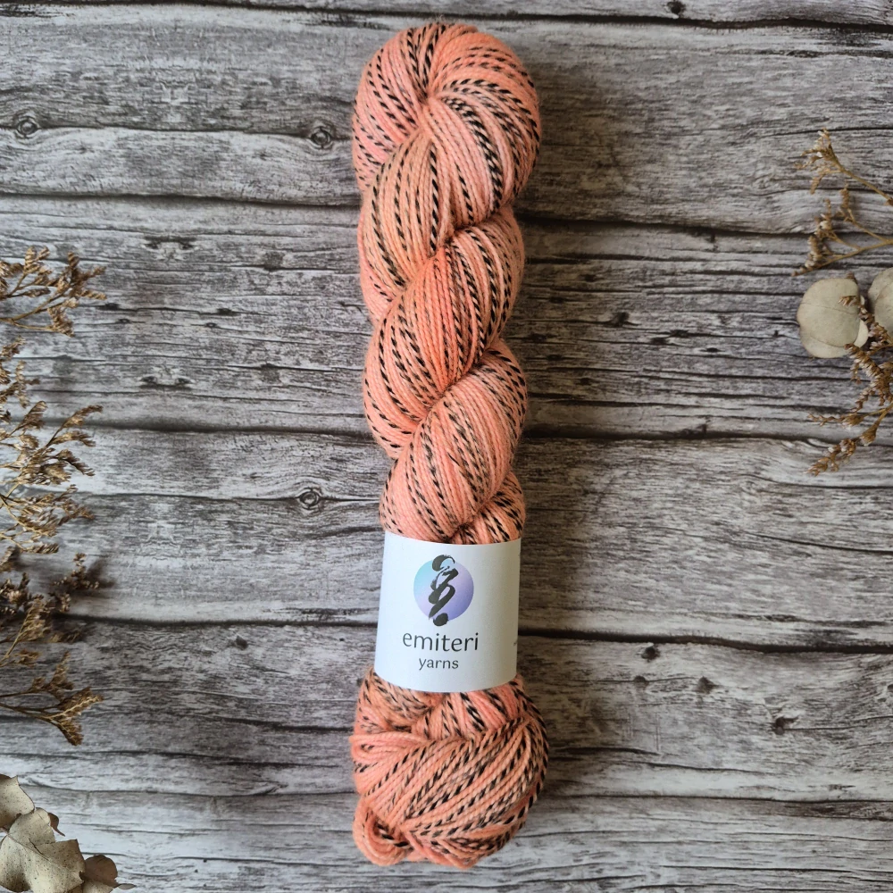 Zebra Sock - Peach Sorbet