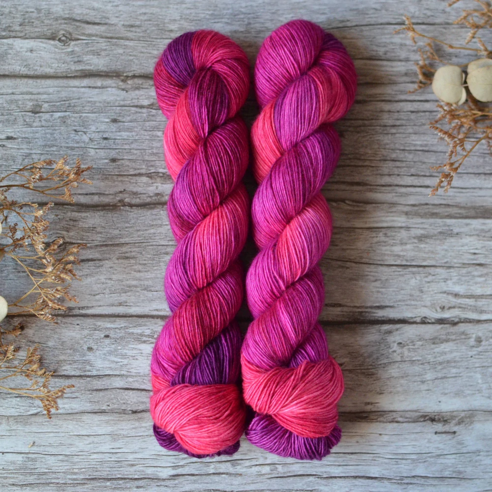 Merino singles - Fuchsia Bloom
