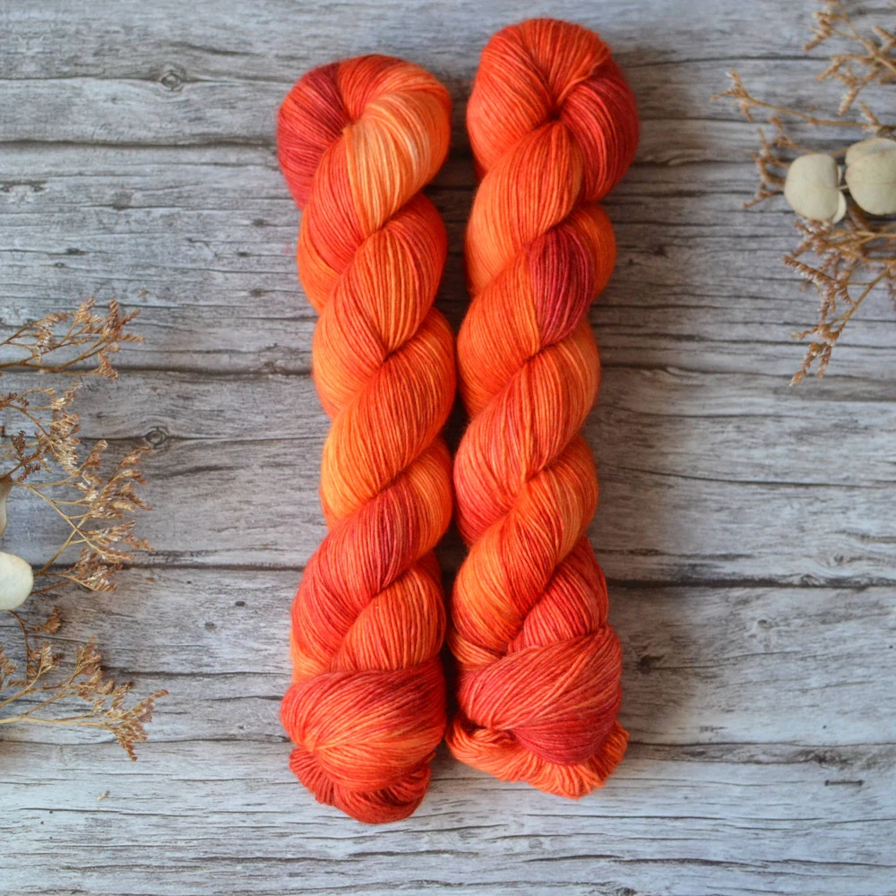 Merino singles - Neon Marigold