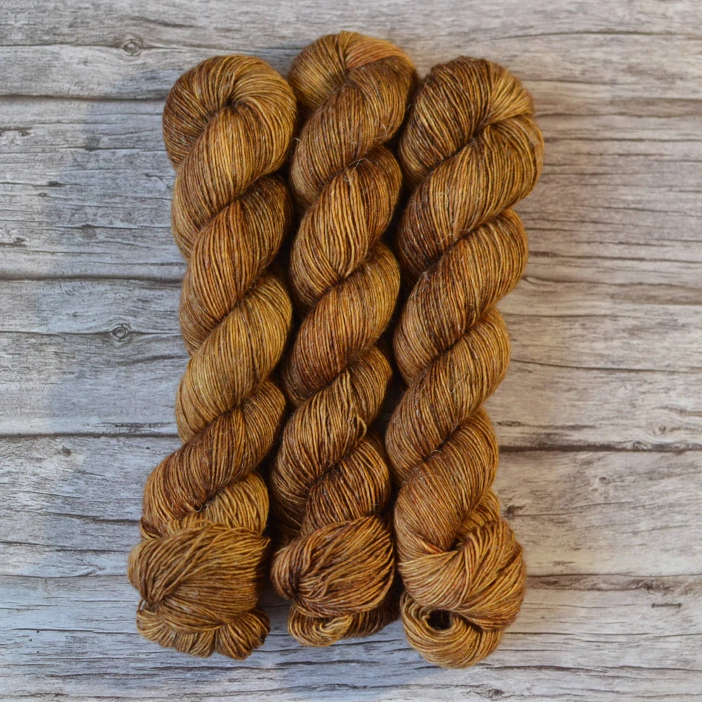 Merino Linen singles - Cognac