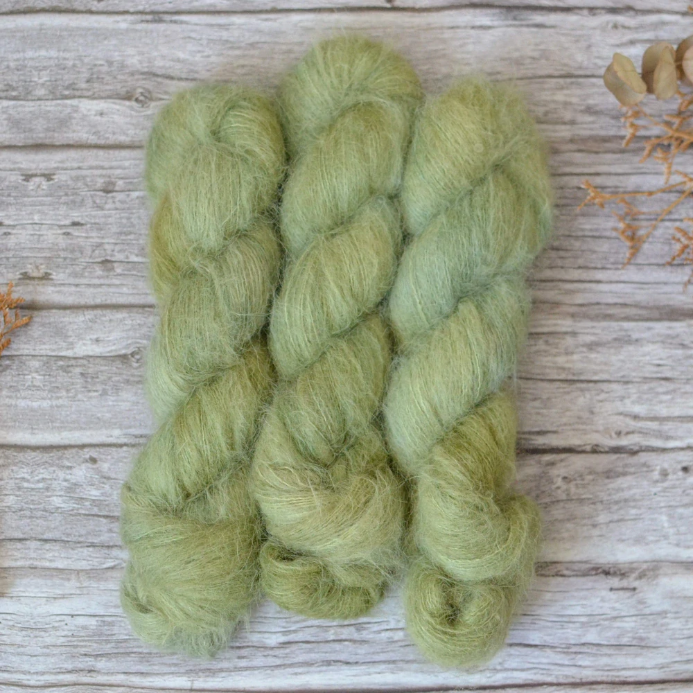 Brushed Suri - Olive Haze