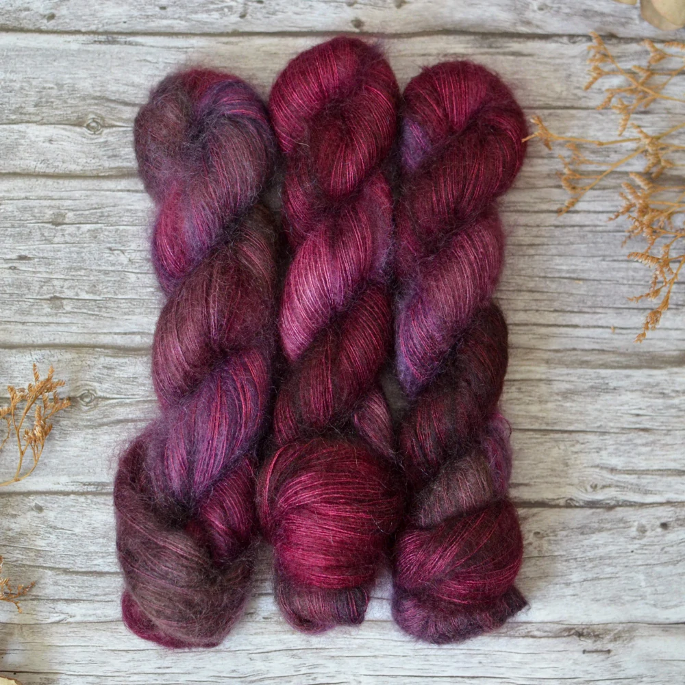 Mohair Silk - Garnet Bloom