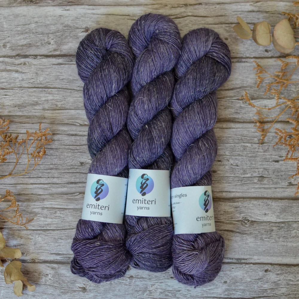 Merino Linen singles - Amethyst Smoke