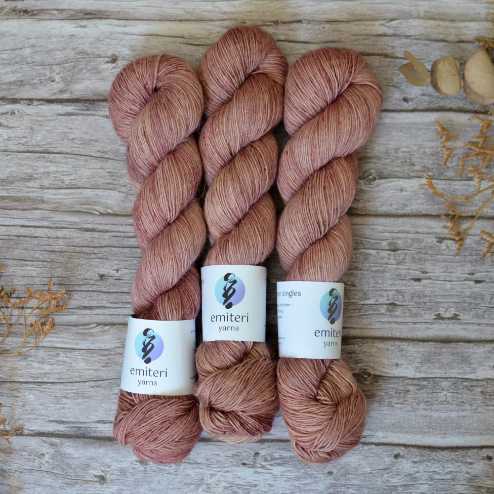 Merino Linen singles - Antique Rose