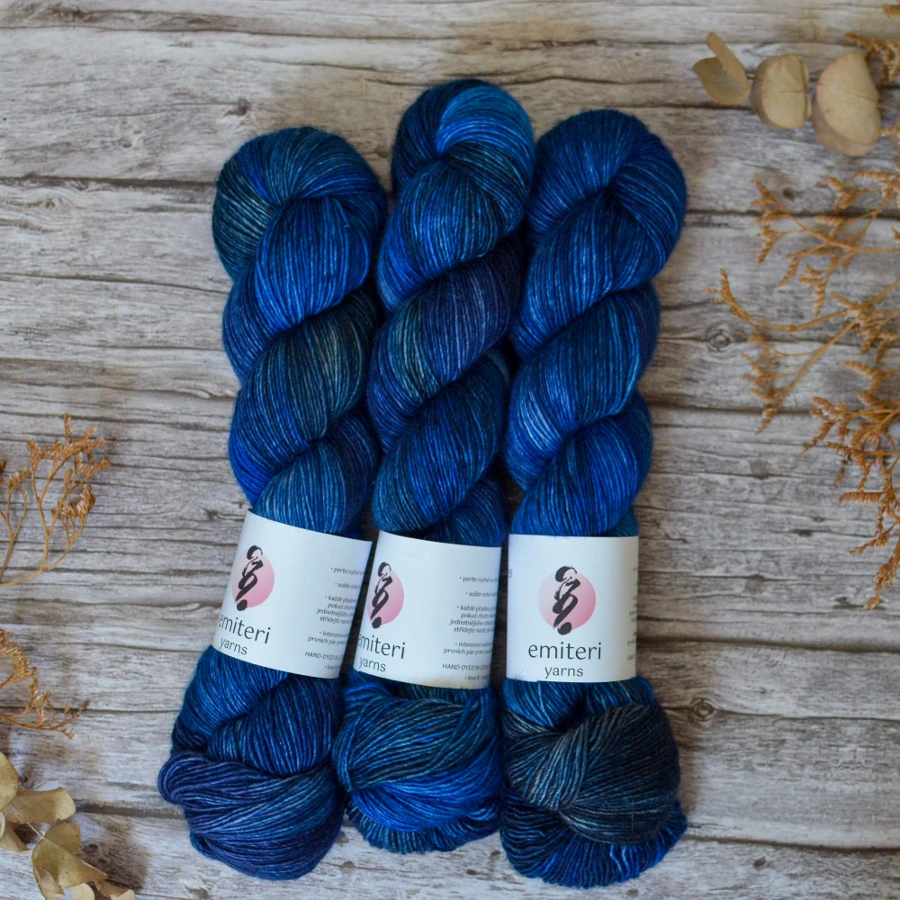 Merino singles - Saphire Ink