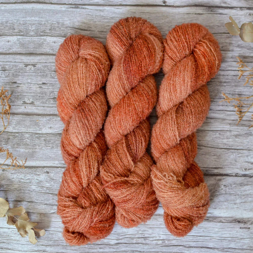Merino fine bouclé - Terracotta