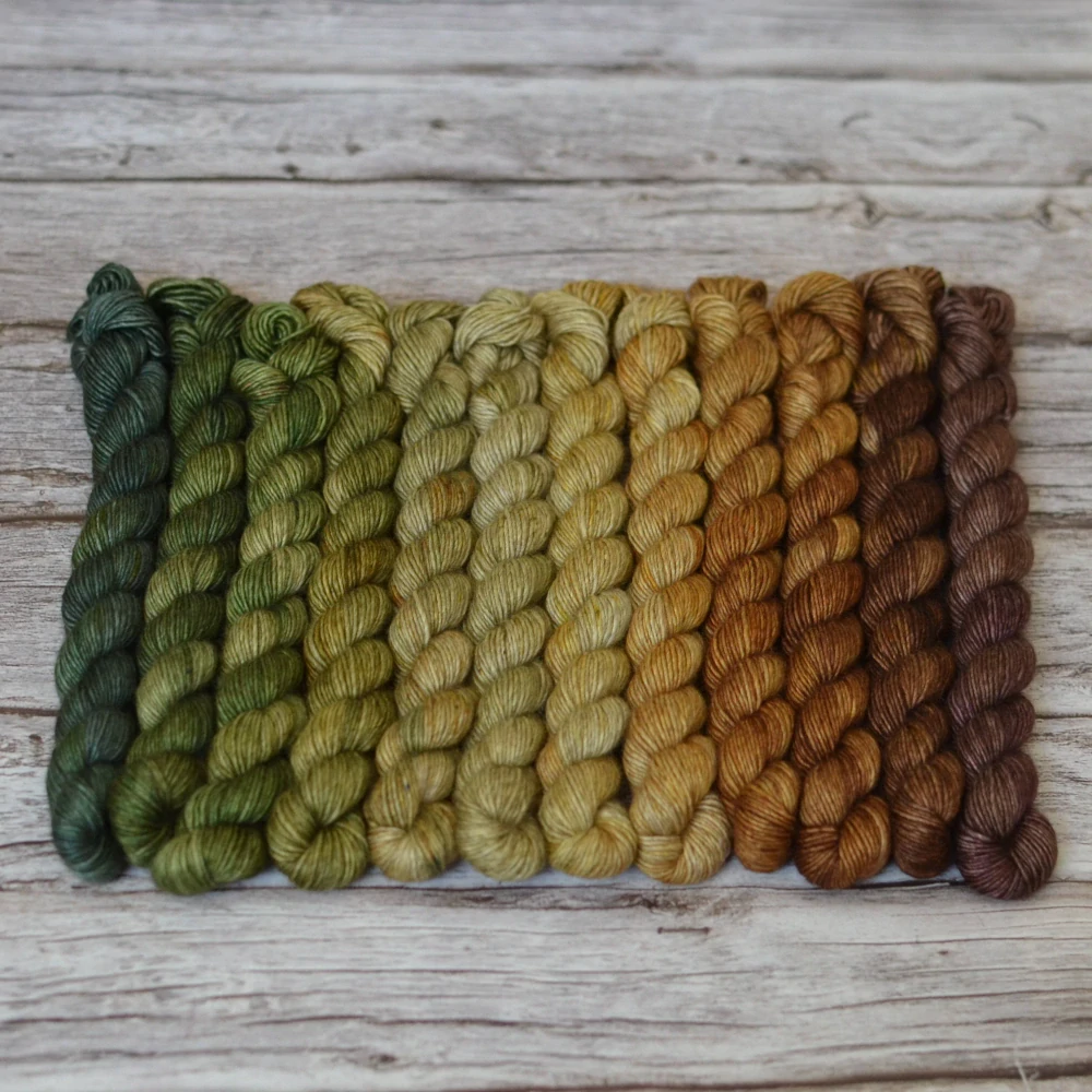 Fade set - Calming Nature - teplá paleta - yak singles minis