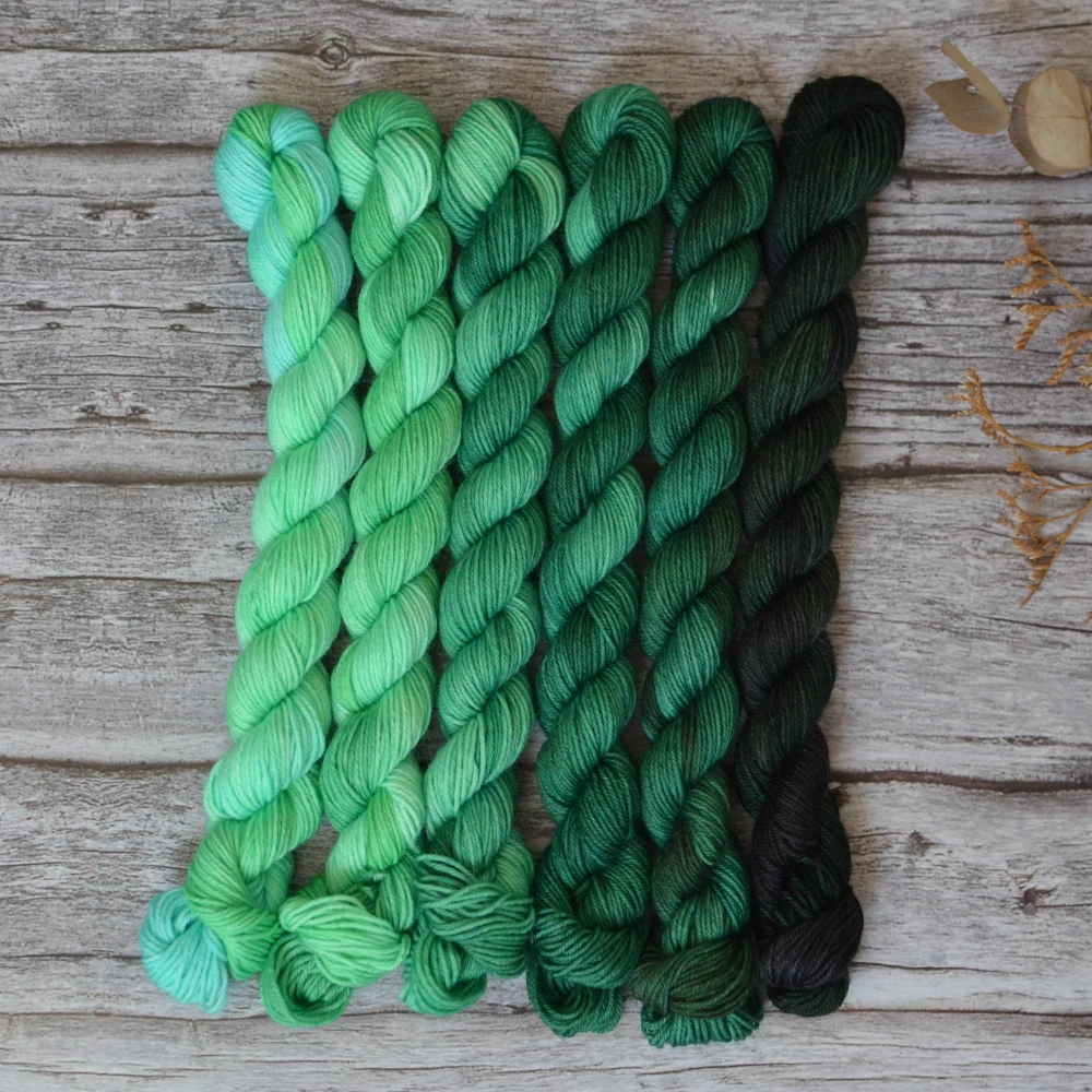 Fade set - Vibrant City - zelená - platinum sock minis