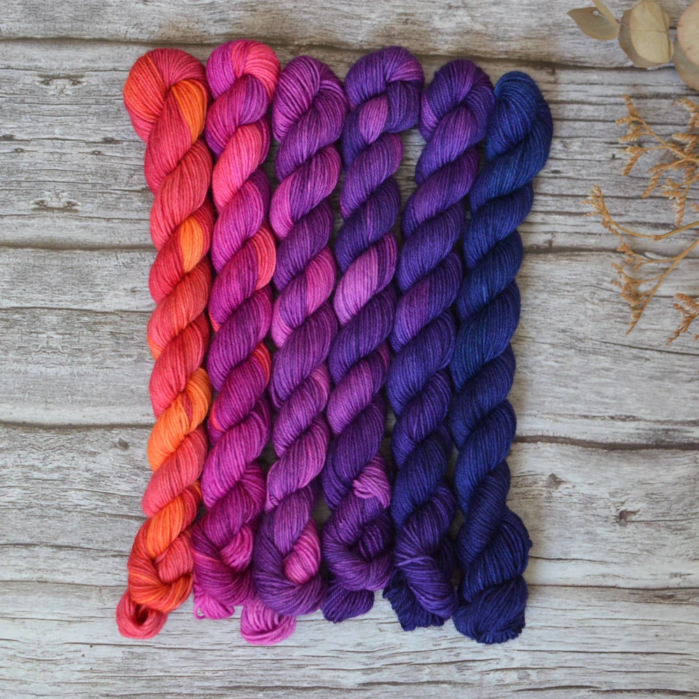 Fade set - Vibrant City - fialová - platinum sock minis