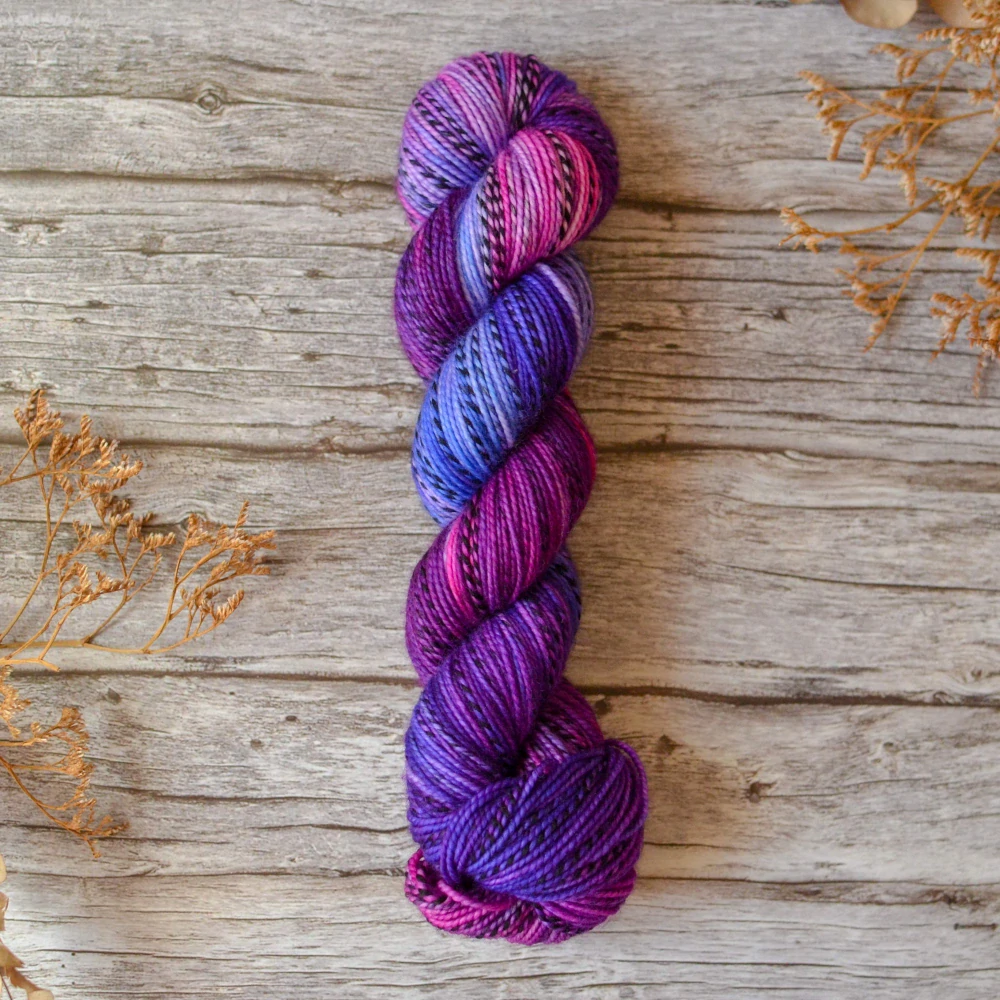 Zebra Sock DK - Electric Orchid
