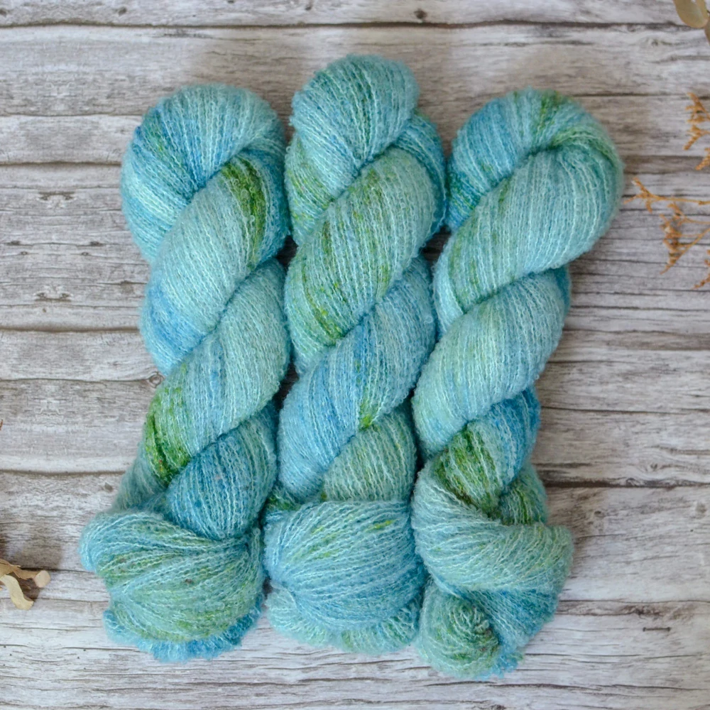 Merino fine bouclé - Garden Pond