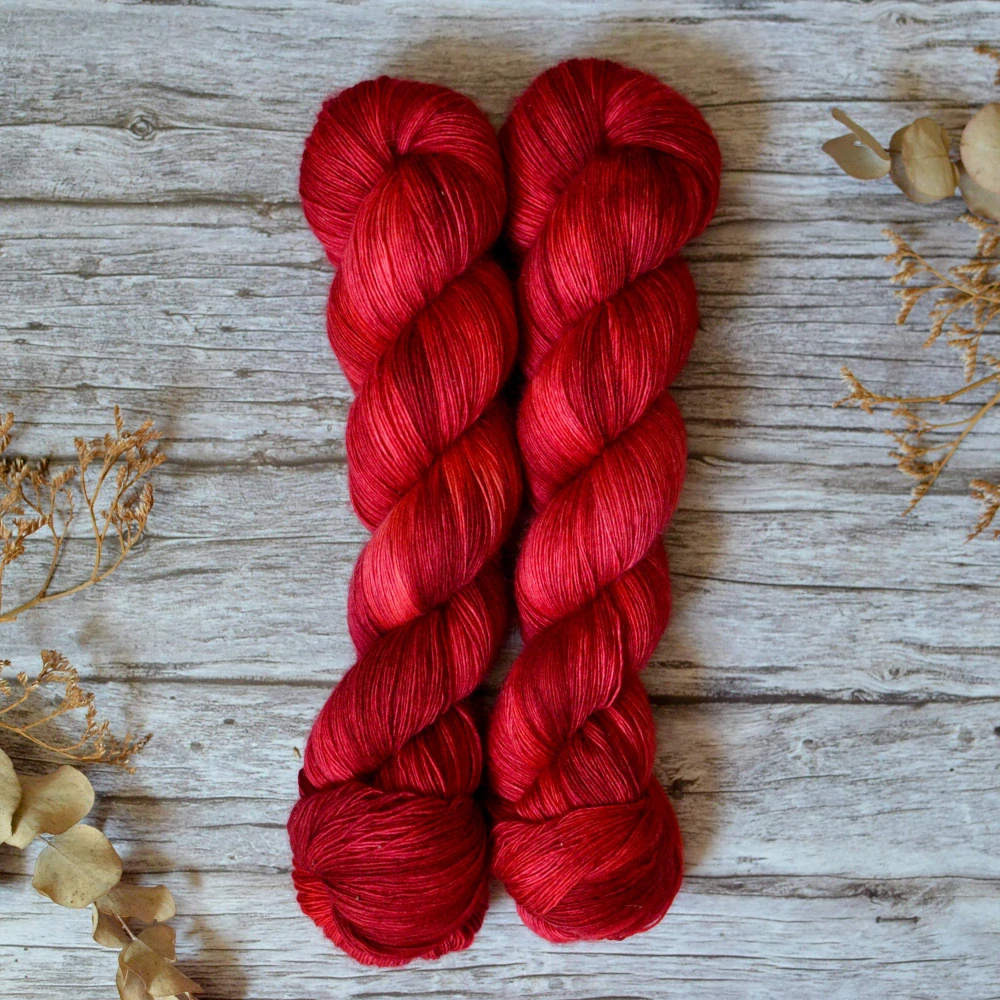 Merino Singles Lace - Sanguine