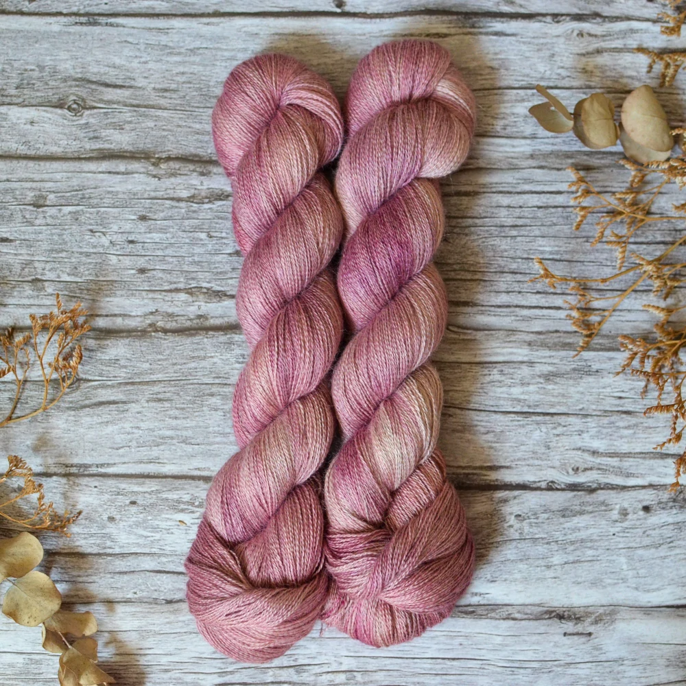 Misty Alpaca Lace - Blush Heather